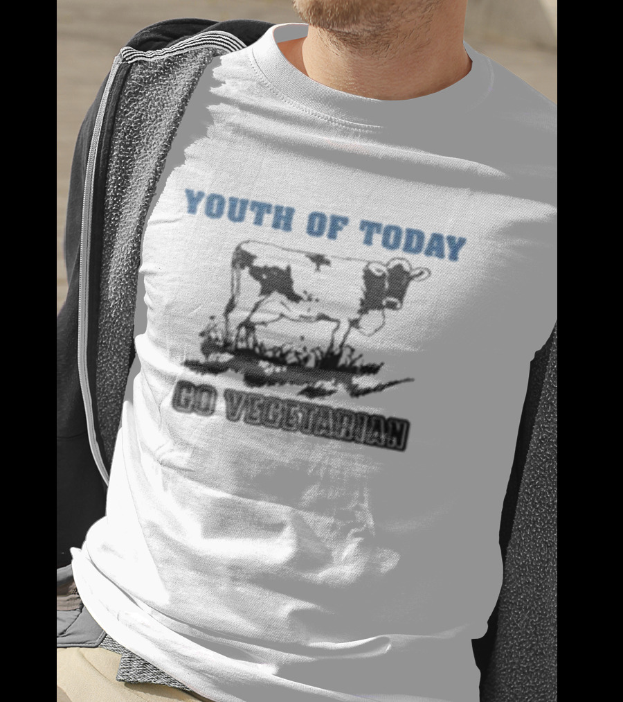 Youth Of Today Go Vegetarian Cow Advocate T-Shirt