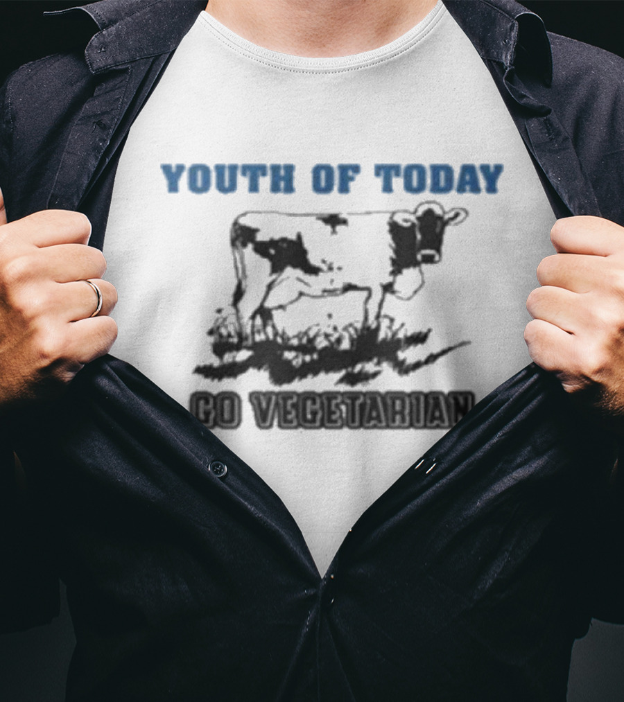 Youth Of Today Go Vegetarian Cow Advocate T-Shirt