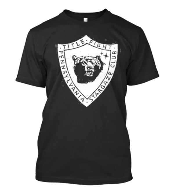 Title Fight Pennsylvania Stargaze Club Bear Shield Emblem T-Shirt