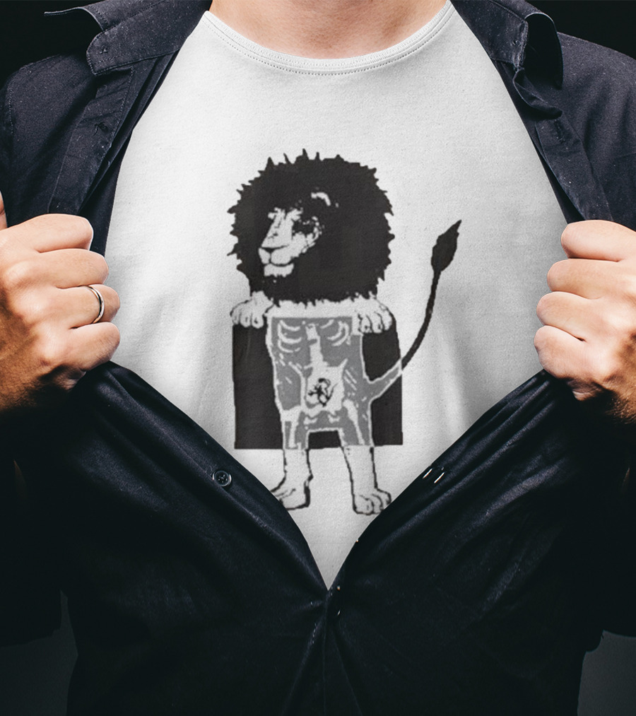 Lion Skeleton X-ray Body T-Shirt