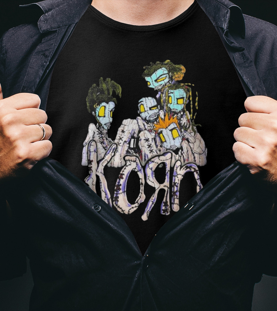 Rare Vintage 1999 Korn Issues Zombies Stitch T-Shirt