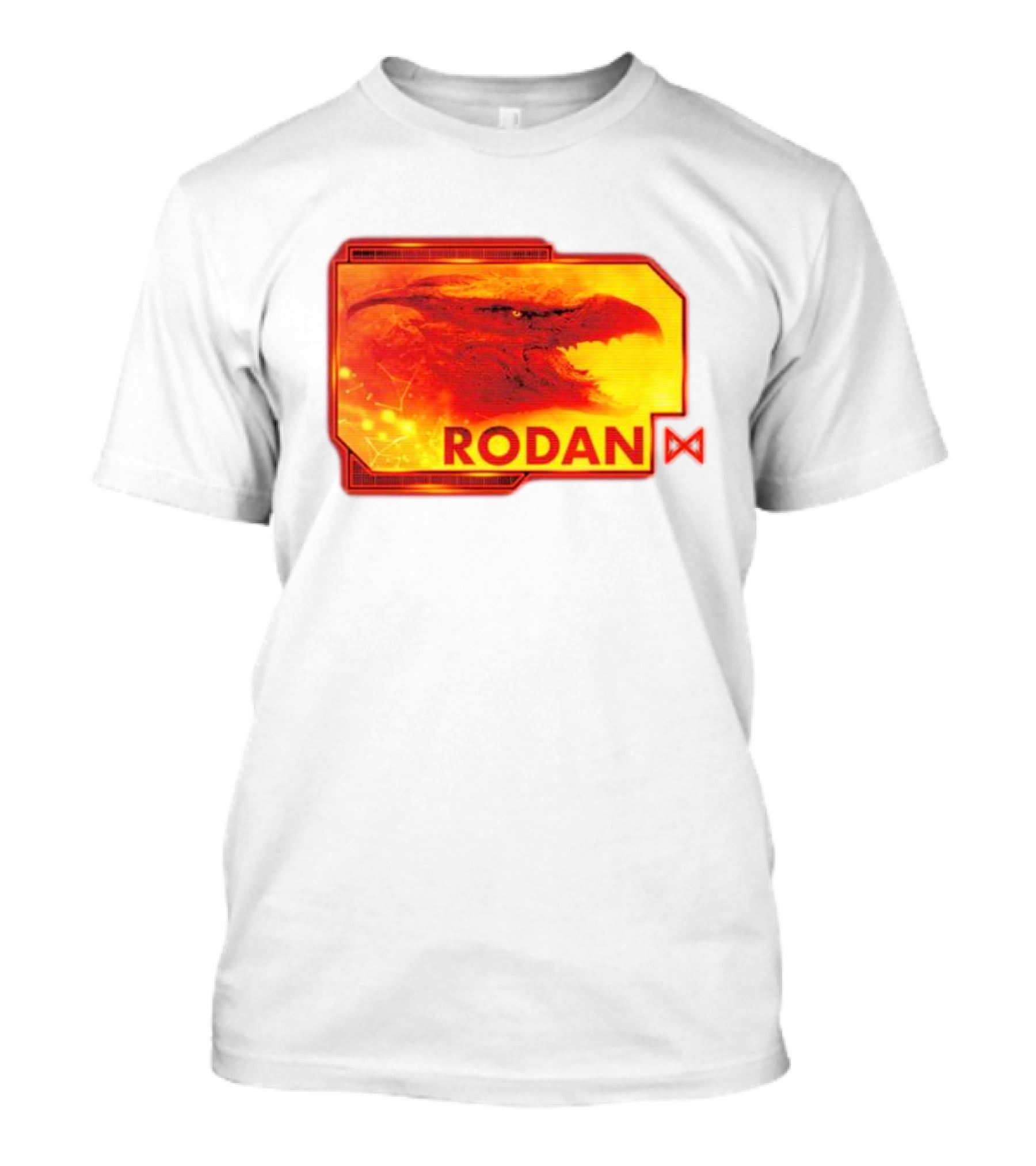 Rodan Monsters Titan Tactical Science Division Fiery Creature Profile T-Shirt