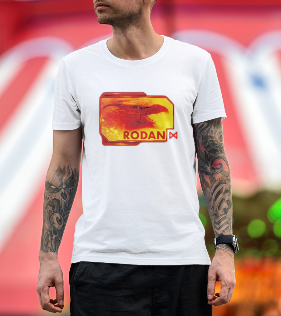 Rodan Monsters Titan Tactical Science Division Fiery Creature Profile T-Shirt