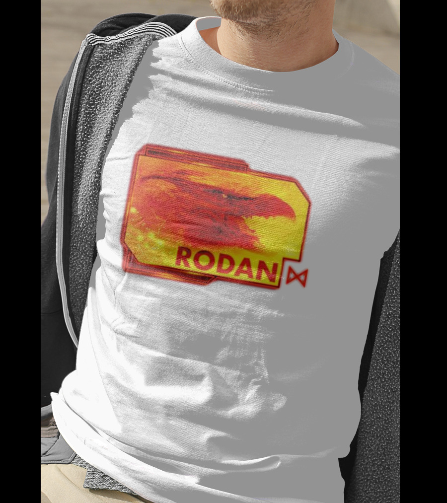 Rodan Monsters Titan Tactical Science Division Fiery Creature Profile T-Shirt