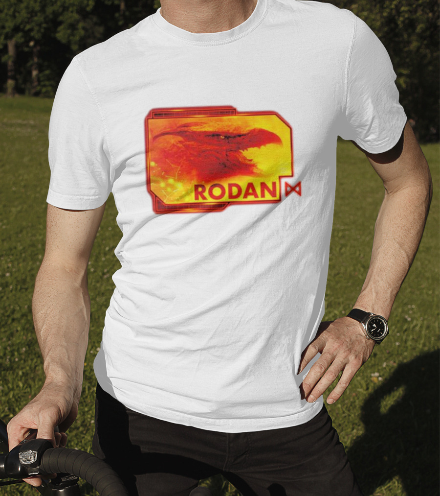 Rodan Monsters Titan Tactical Science Division Fiery Creature Profile T-Shirt