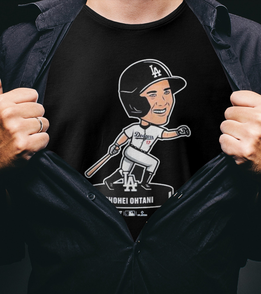 Shohei Ohtani Los Angeles Dodgers LA Bobblehead Dodgers 17 T-Shirt