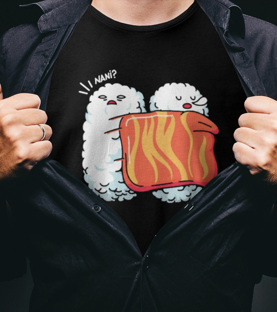 Nani Sleeping Sushi Rice Ball Blanket Surprise T-Shirt