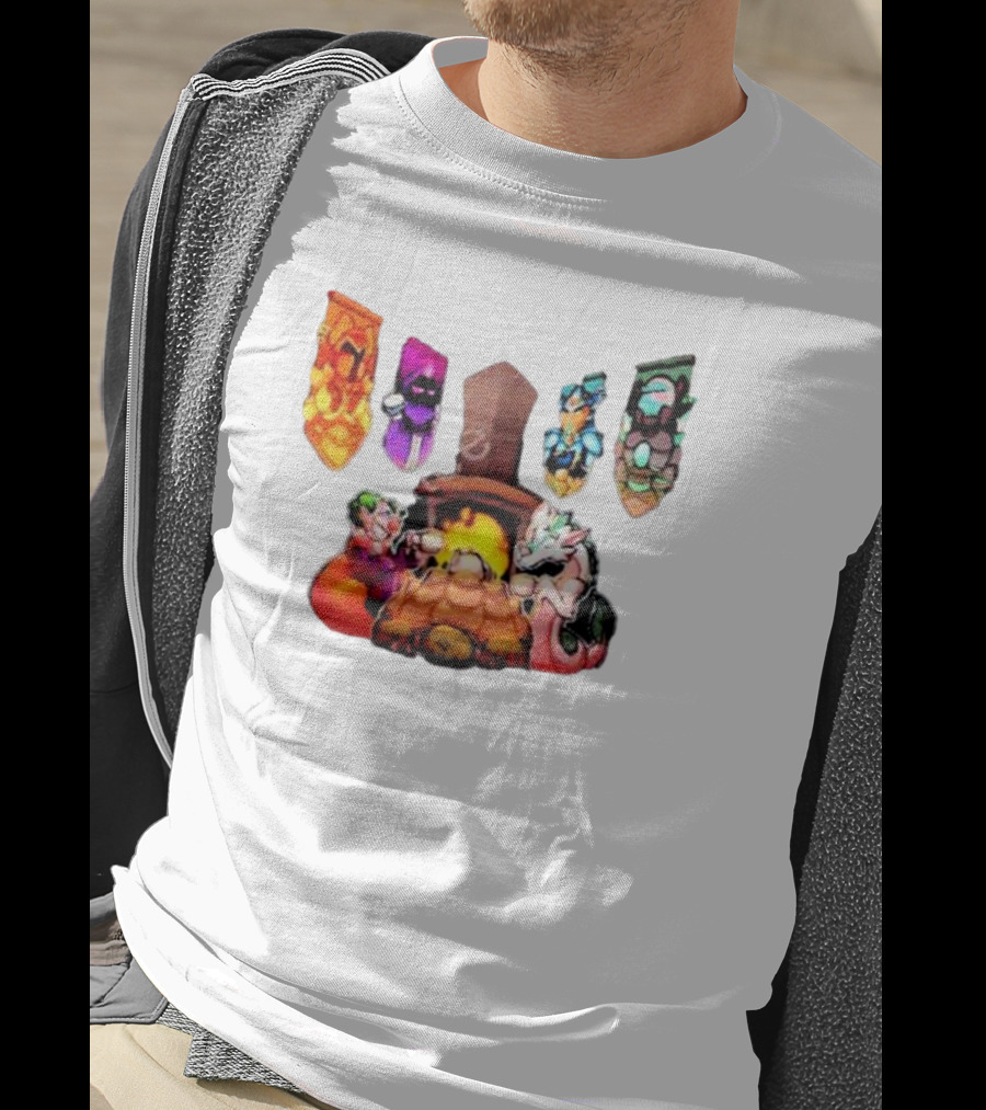 Terraria Banners Campfire Cozy Gaming Session T-Shirt