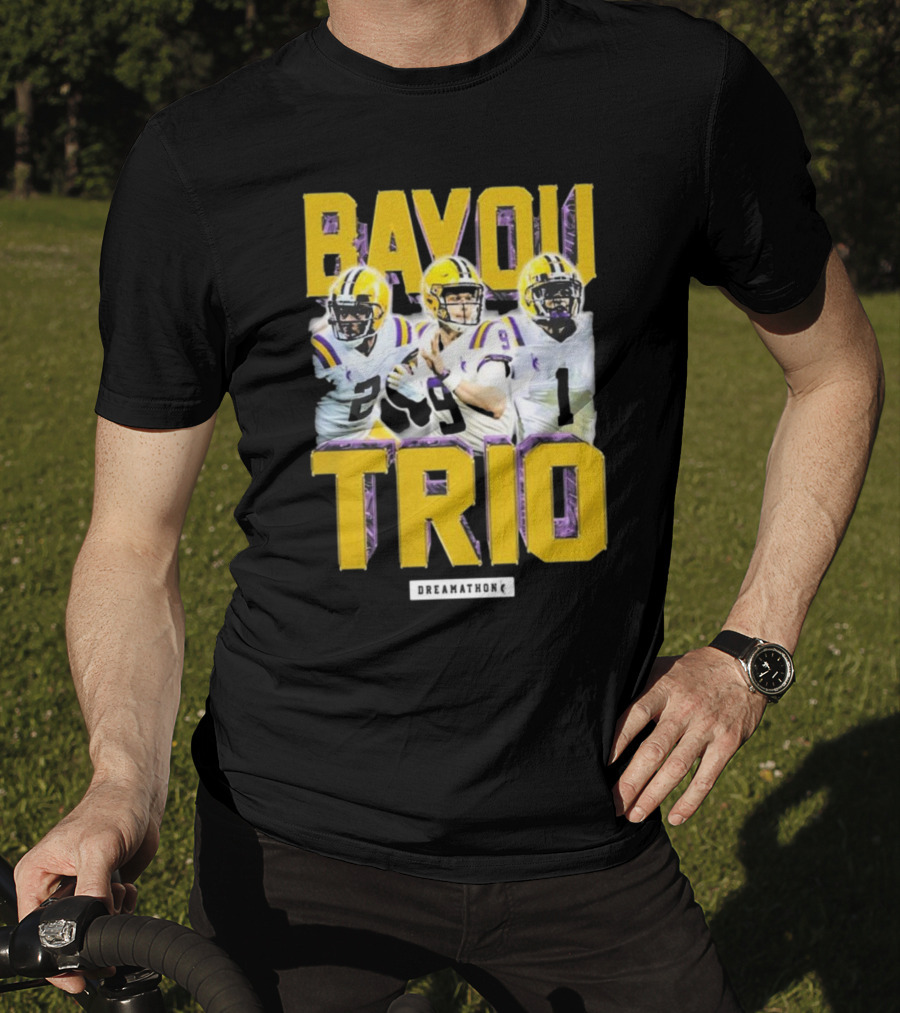 Bayou Trio Dreamathon Justin Jefferson Joe Burrow Ja'Marr Chase T-Shirt
