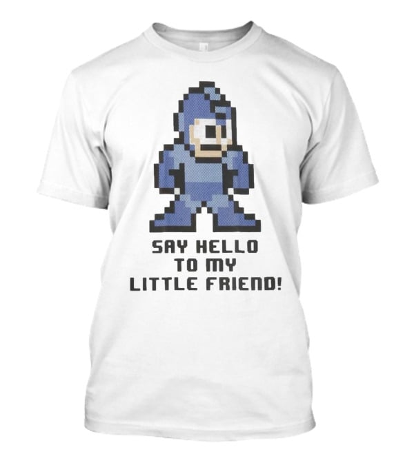 Say Hello To My Little Friend Pixel Art Classic Game Style Character T-Shirt
