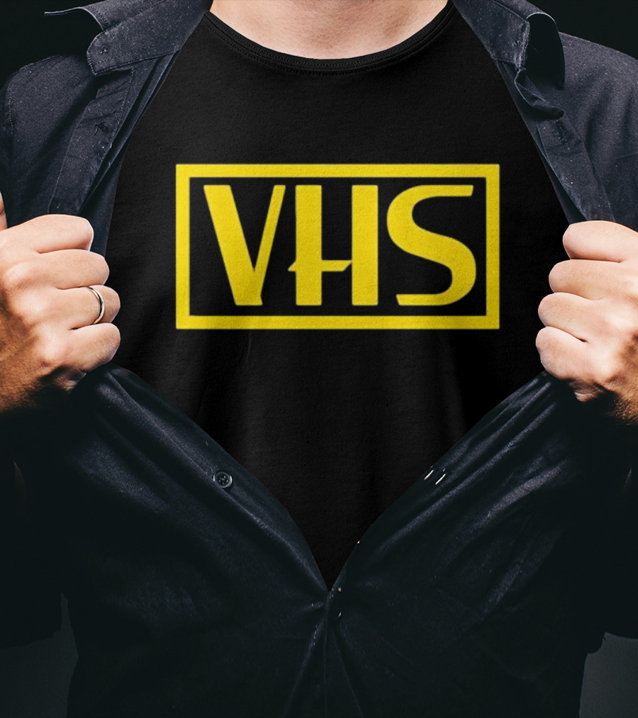 VHS Retro Yellow Block T-Shirt