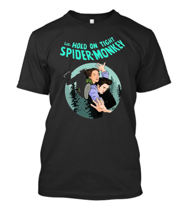 Better Hold On Tight Spider Monkey Twilight Forest Scene T-Shirt