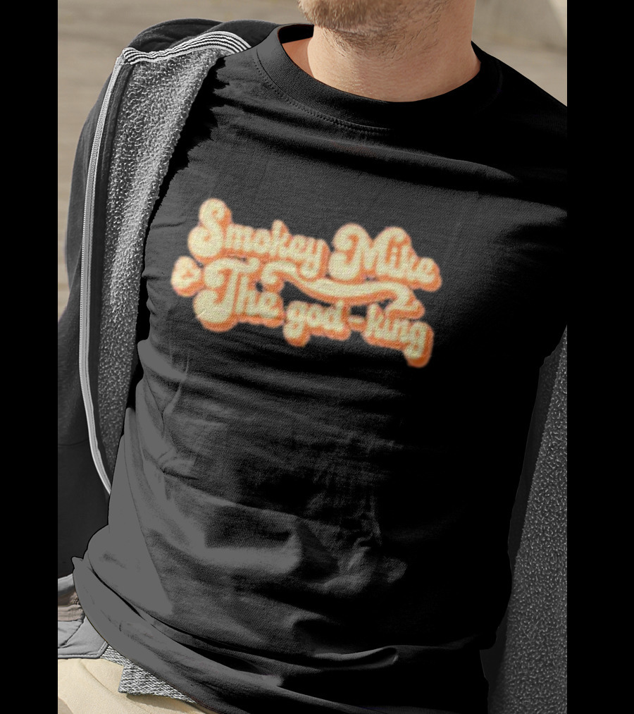 Dailywire Smokey Mike And The God-king Retro Script T-Shirt