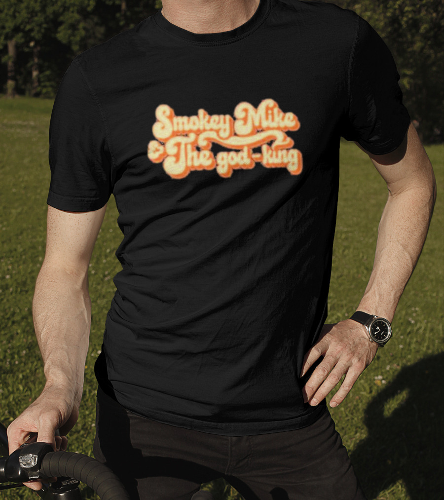 Dailywire Smokey Mike And The God-king Retro Script T-Shirt