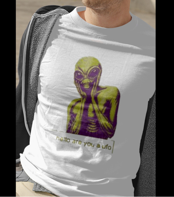 Dogecore Alien Hello Are You A UFO T-Shirt