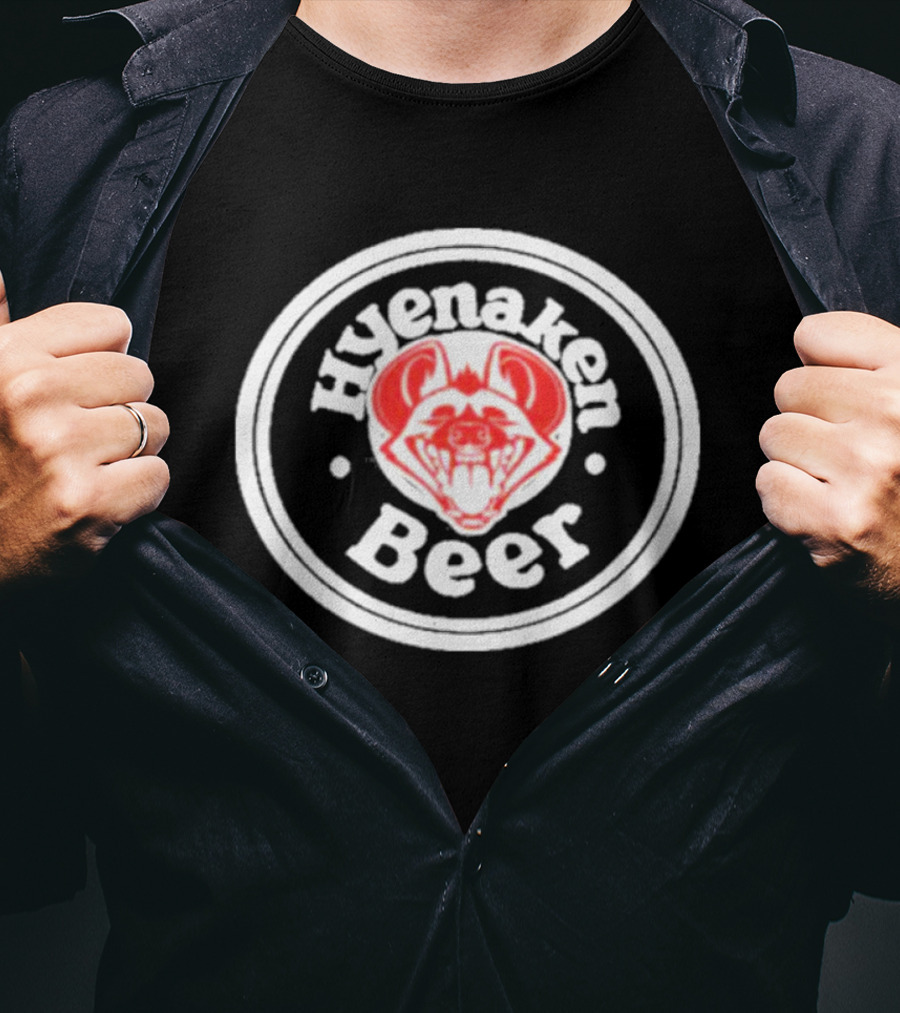 Spotgideon Hyenaken Beer Furaffinity Hyena T-Shirt