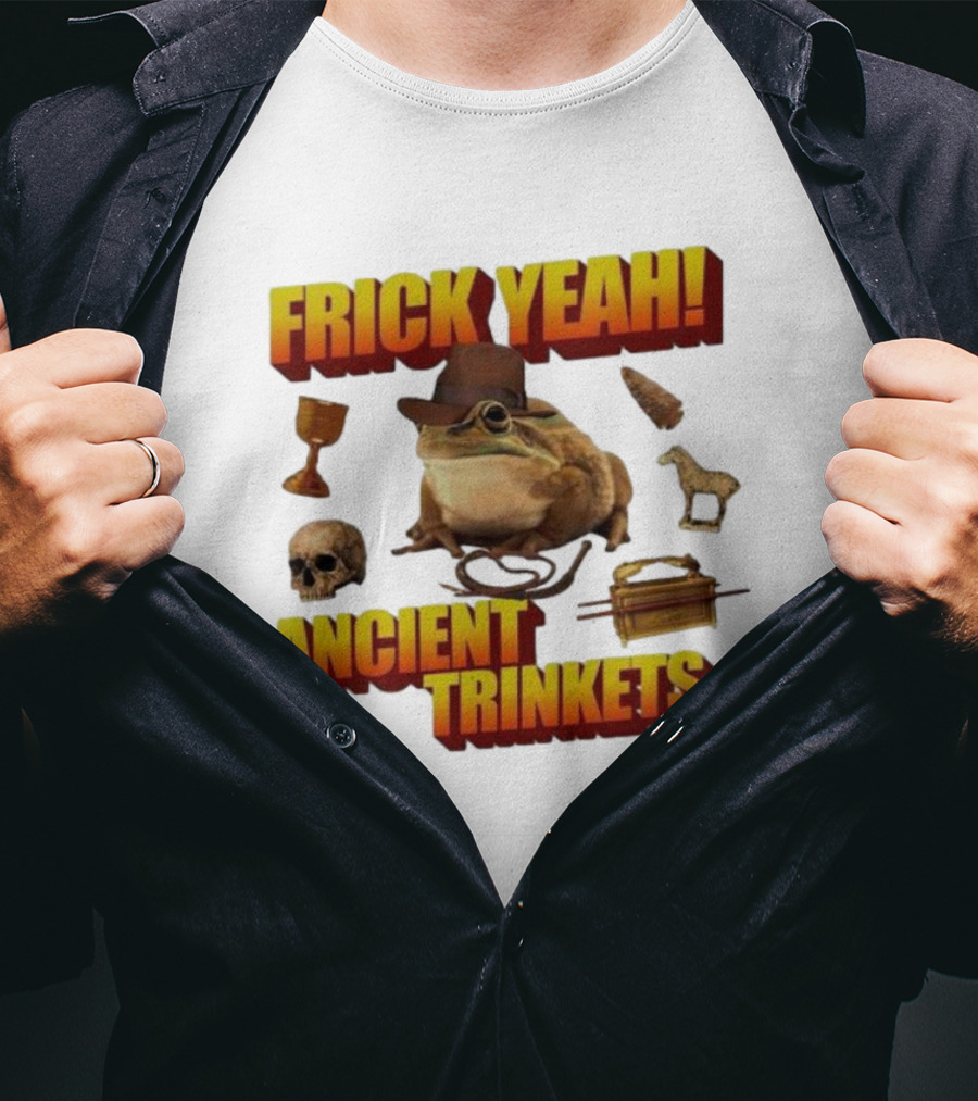 Frick Yeah Cowboy Frog Ancient Trinkets T-Shirt