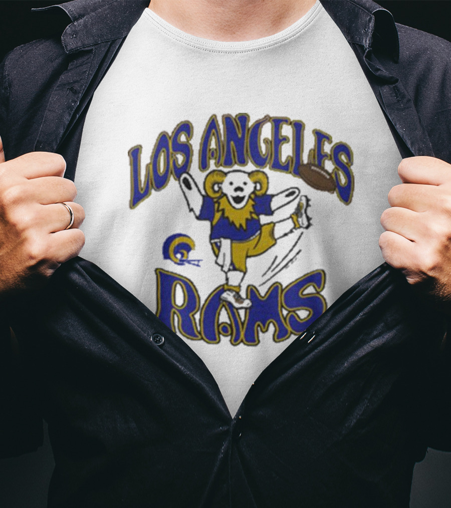 Los Angeles Rams Dancing Mascot Football Vintage Homage T-Shirt