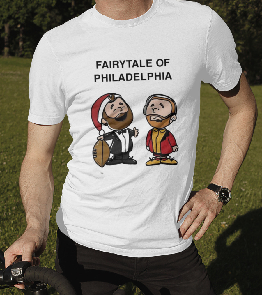 Fairytale Of Philadelphia Jason Kelce Travis Kelce Football Cartoon T-Shirt
