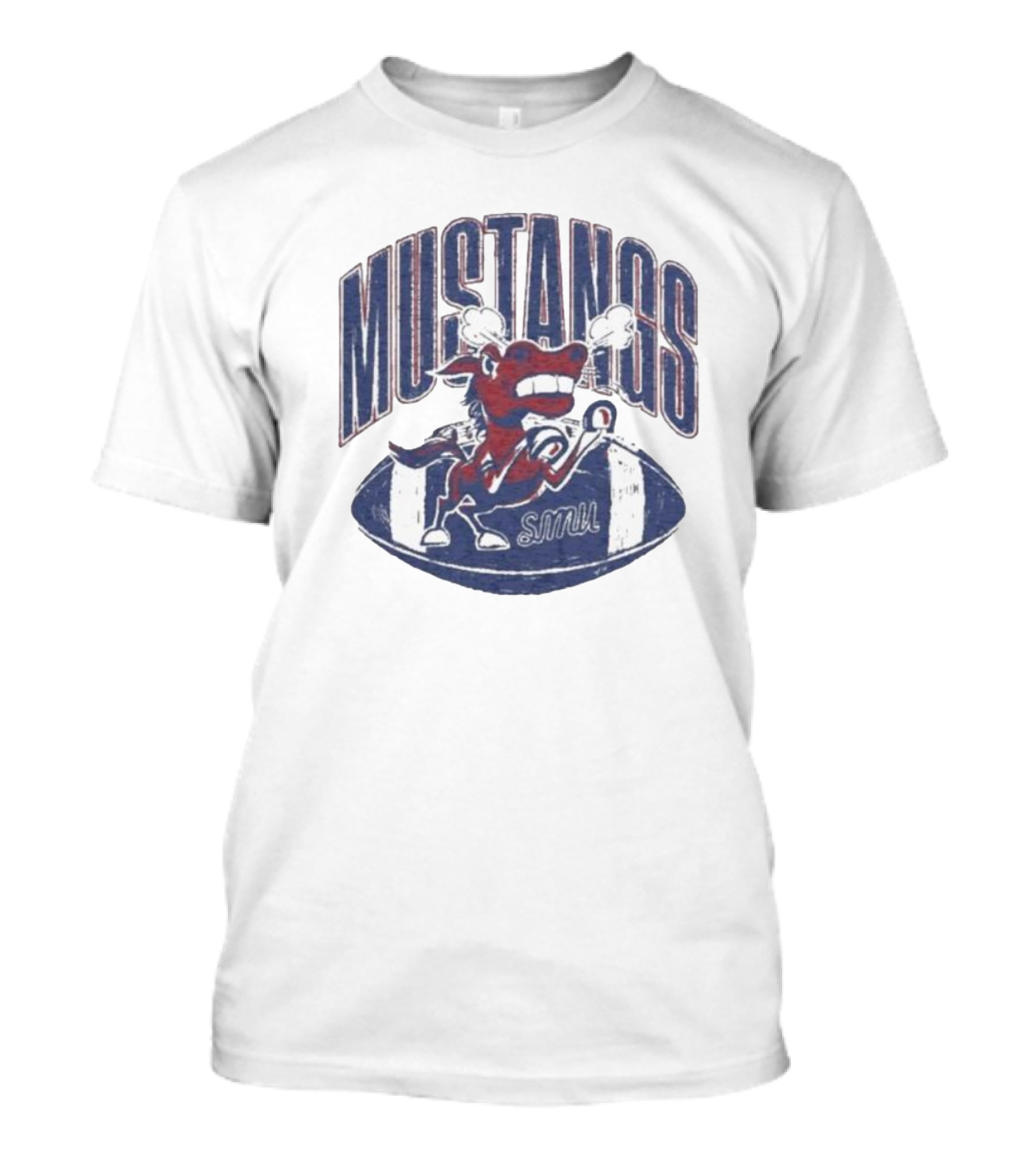 SMU Mustangs Football Angry Mustang T-Shirt