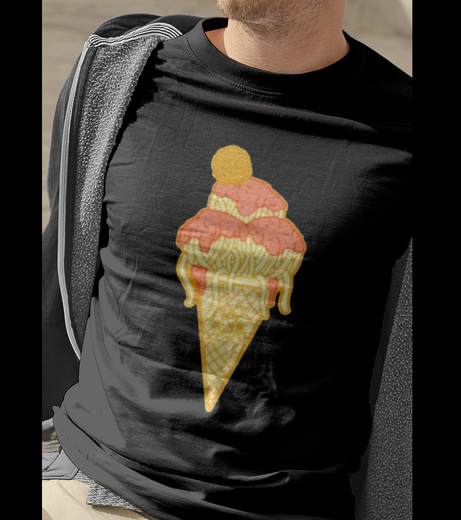 Spag Heddy Pasta Cone Spaghetti Ice Cream Mashup T-Shirt