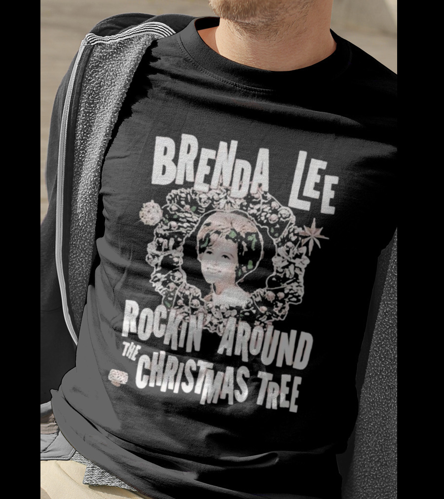 Brenda Lee Rockin’ Around The Christmas Tree Wreath T-Shirt