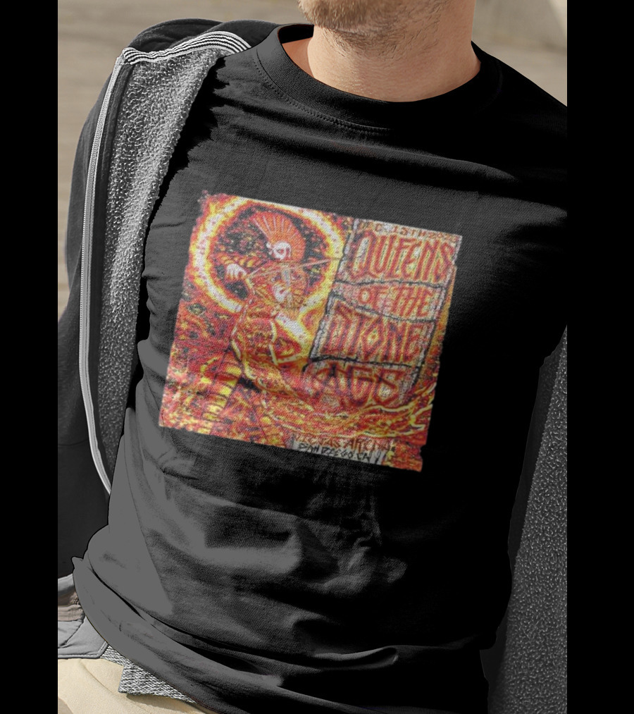 December 15th Queens Of The Stone Ages Viejas Arena San Diego Fire Violinist Performance T-Shirt