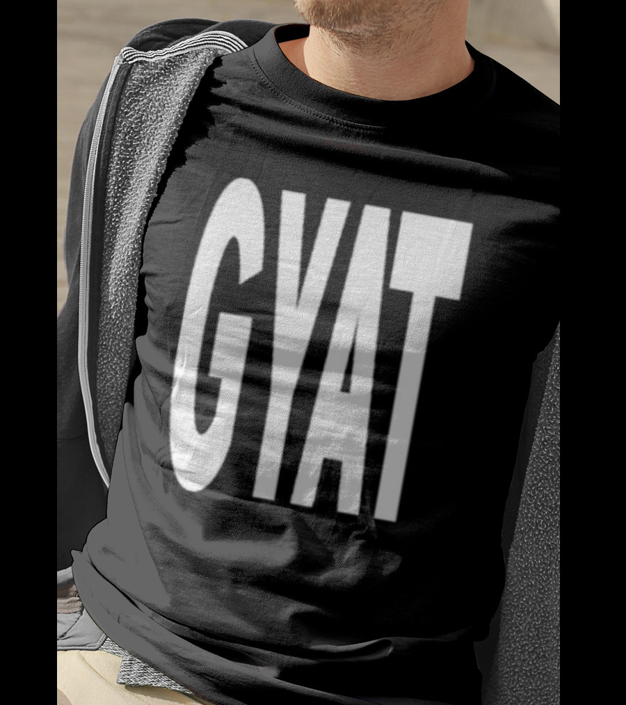 Revive Gyat Bold Statement Text White T-Shirt