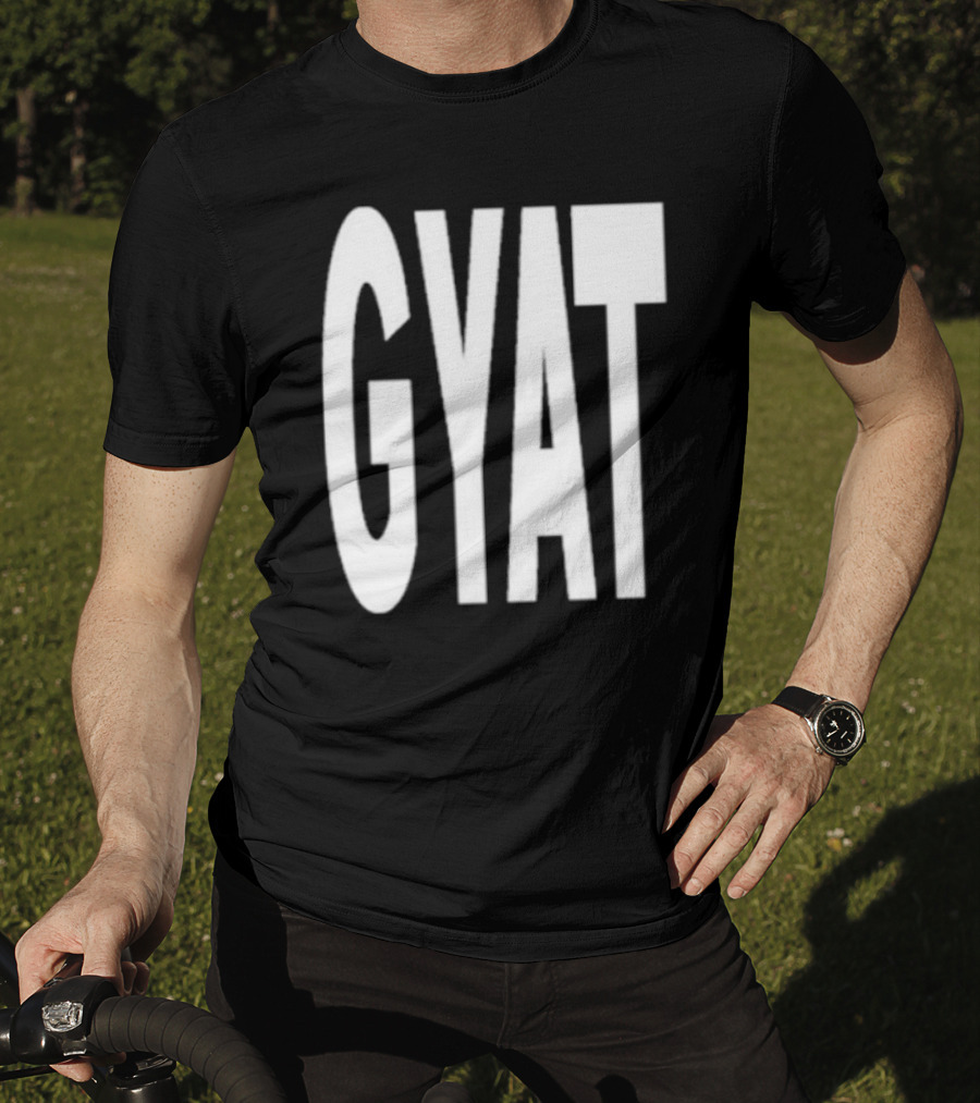 Revive Gyat Bold Statement Text White T-Shirt