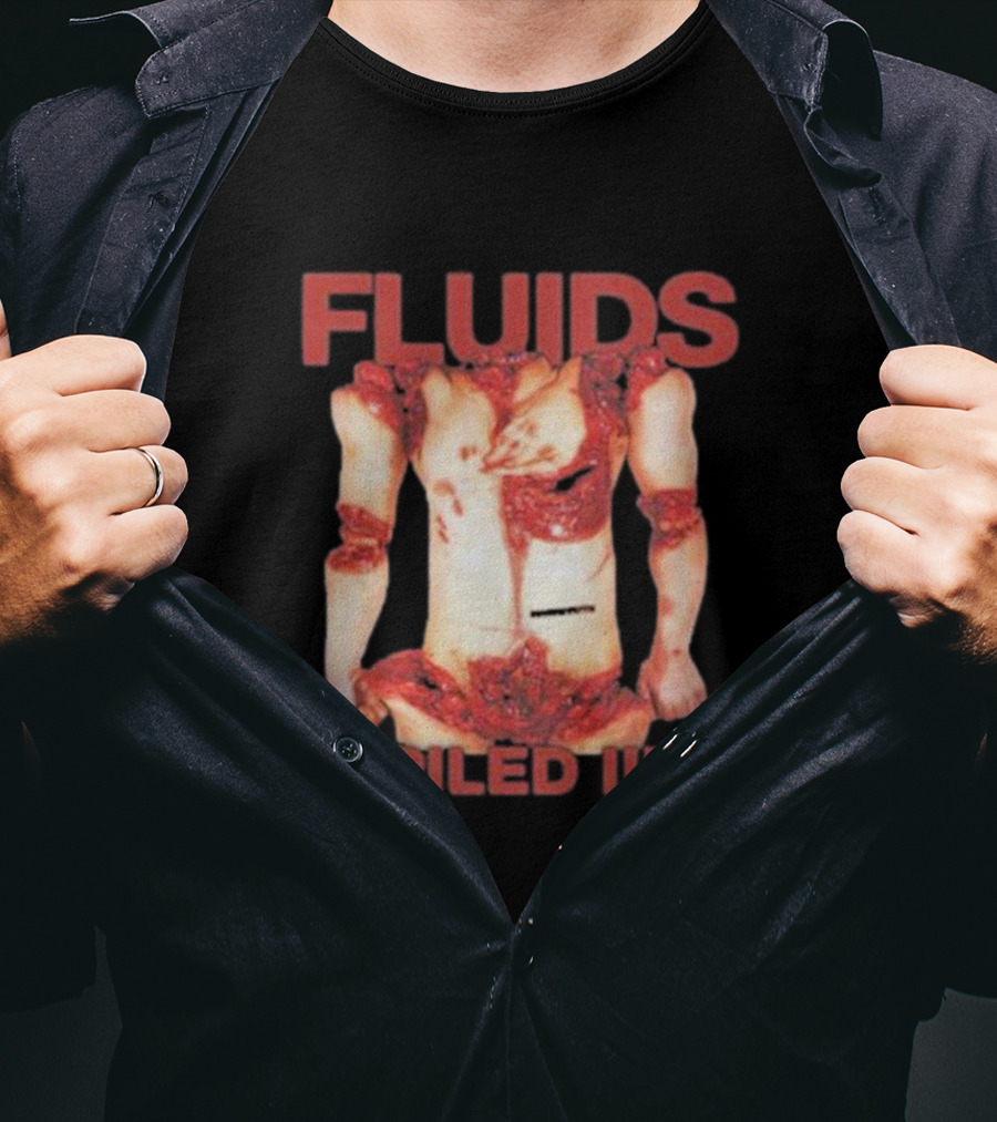 FLUIDS PILED III Gory Anatomy Horror T-Shirt