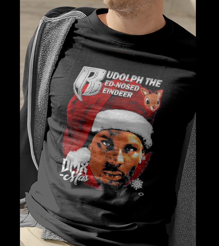 Rudolph The Red-nosed Reindeer DMX-Mas Santa Hat Christmas T-Shirt