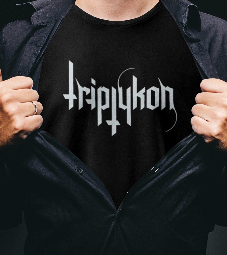 Triptykon Logo Black Metal Band Typography T-Shirt