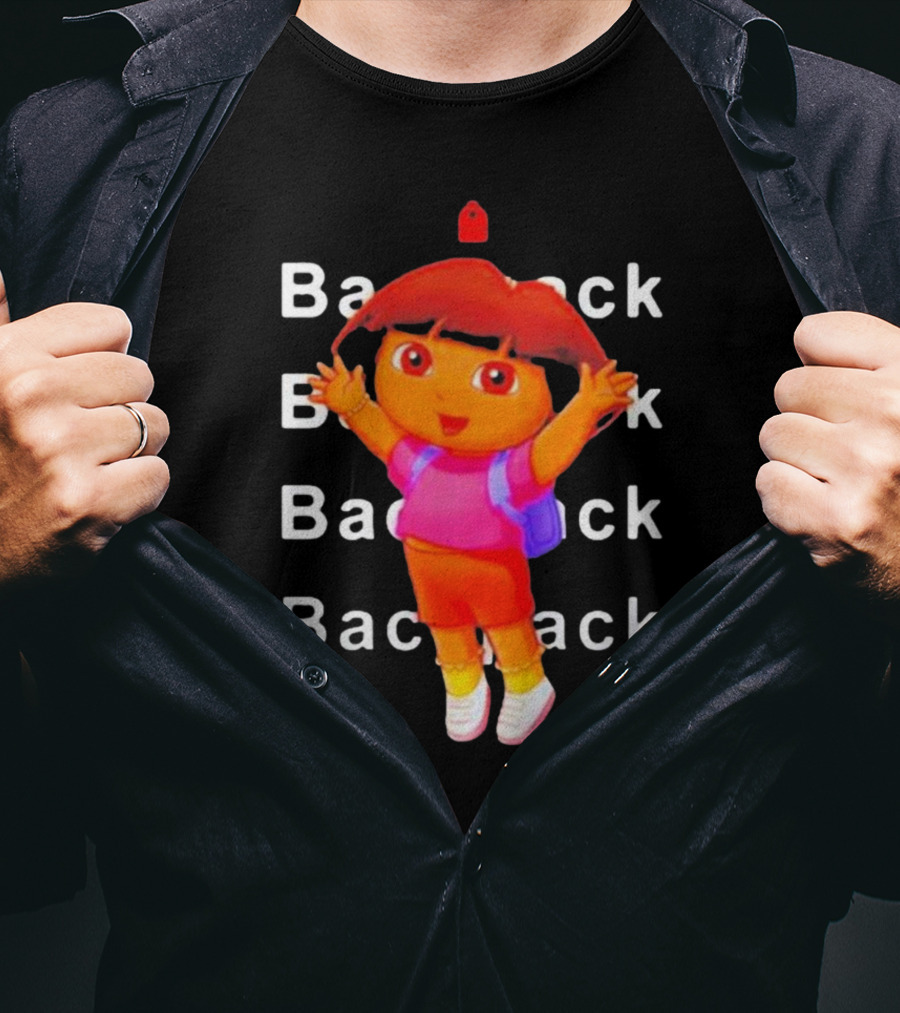 Dora Backpack Adventures Playful Youthful T-Shirt
