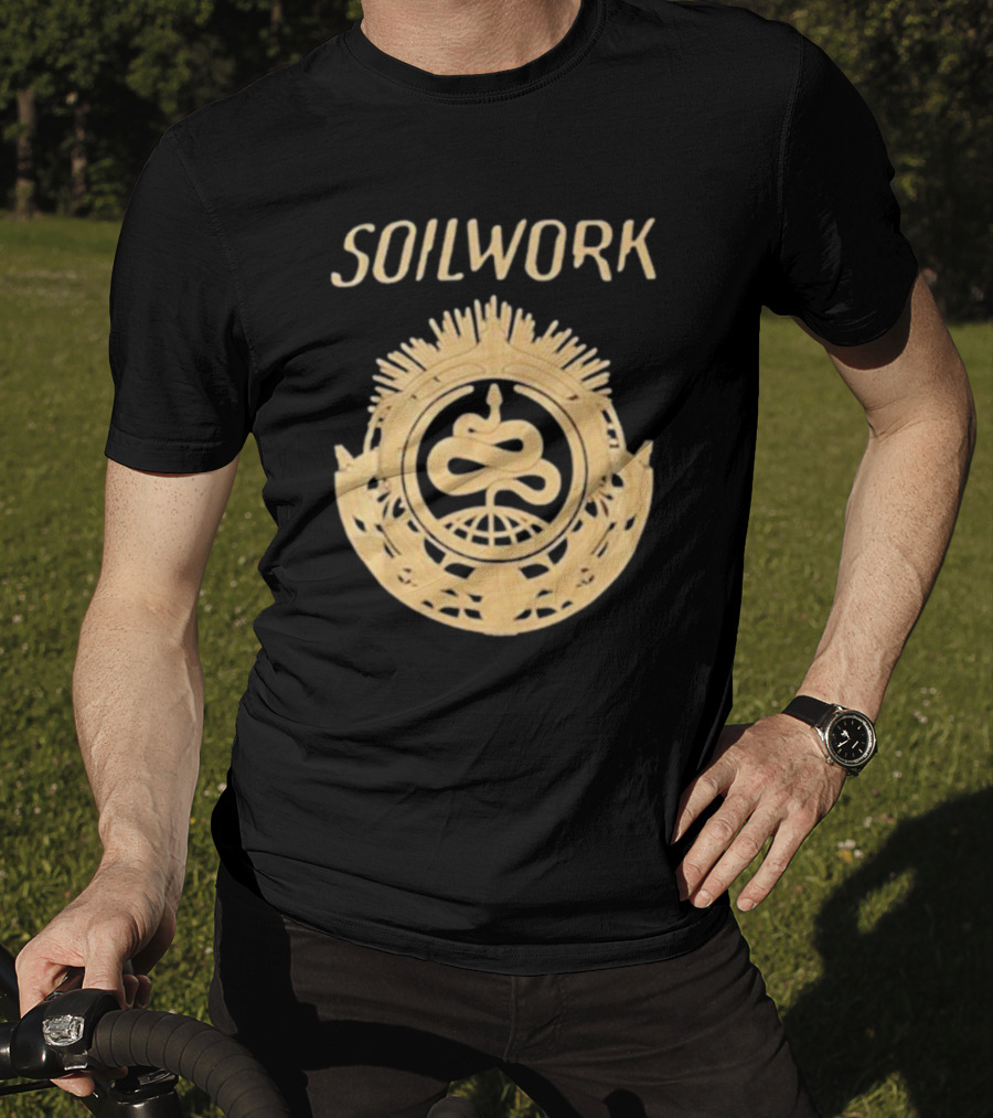 SOILWORK Snake Emblem With Globe And Wreath T-Shirt