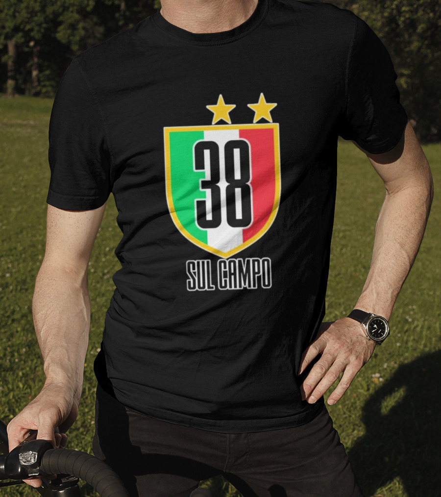 Sul Campo 38 Italy Shield With Stars T-Shirt