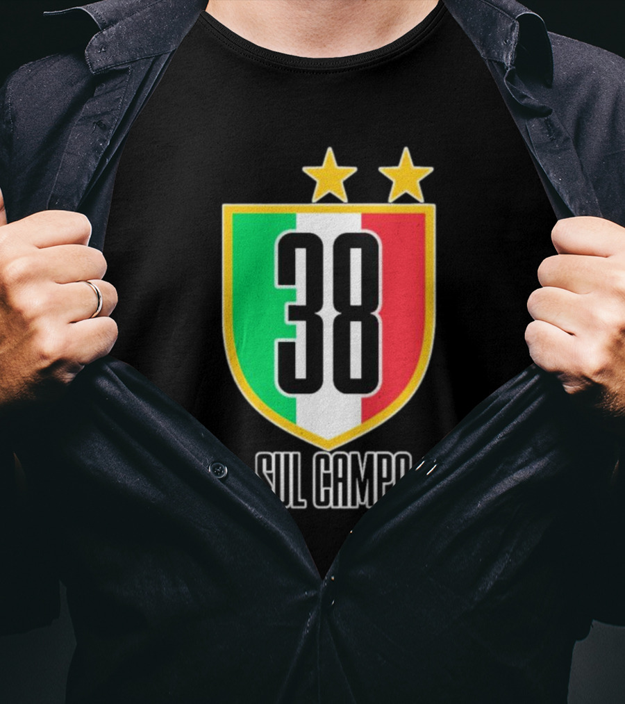 Sul Campo 38 Italy Shield With Stars T-Shirt