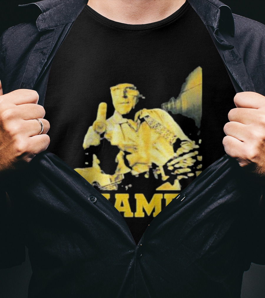 Taylor Lewan Champs Yellow Guitar Western T-Shirt