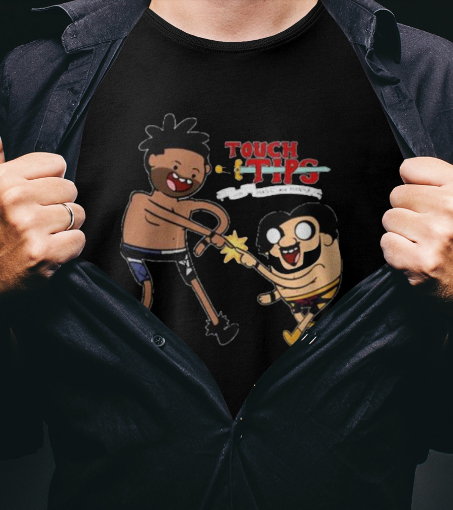 Touching Tips M Men On Mushrooms T-Shirt