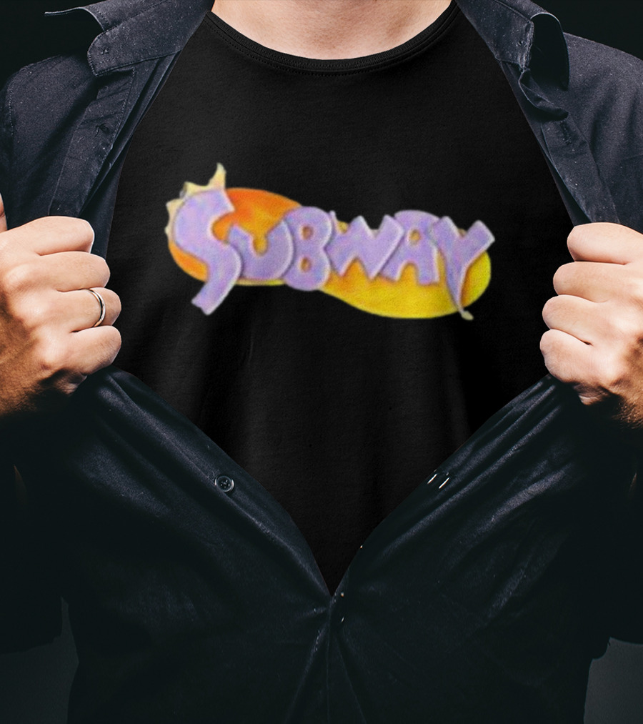 Weaponsofmassdestruction Spyro-Style Subway Logo Dragon Sandwich T-Shirt