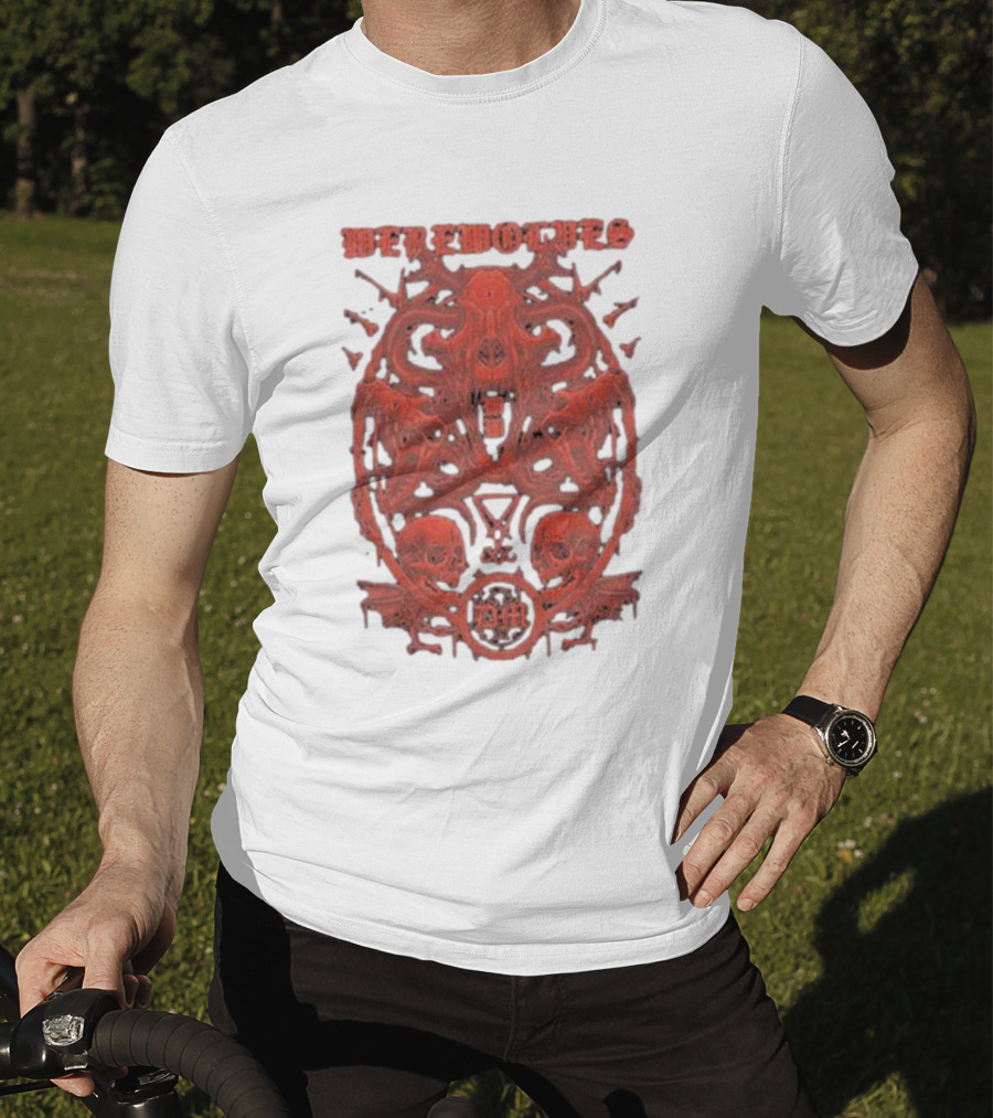 Werewolves Their Own Blood Gothic Skull And Bat T-Shirt