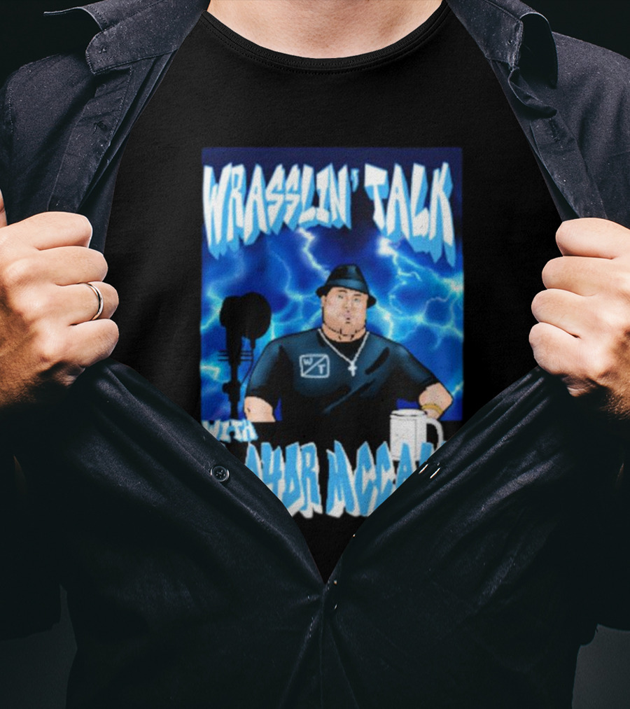 Wrasslin' Talk With Mayor Mccall Blue Lightning T-Shirt