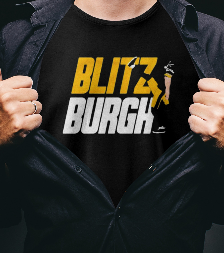 Pittsburgh Steelers Blitzburgh Kicking Action T-Shirt