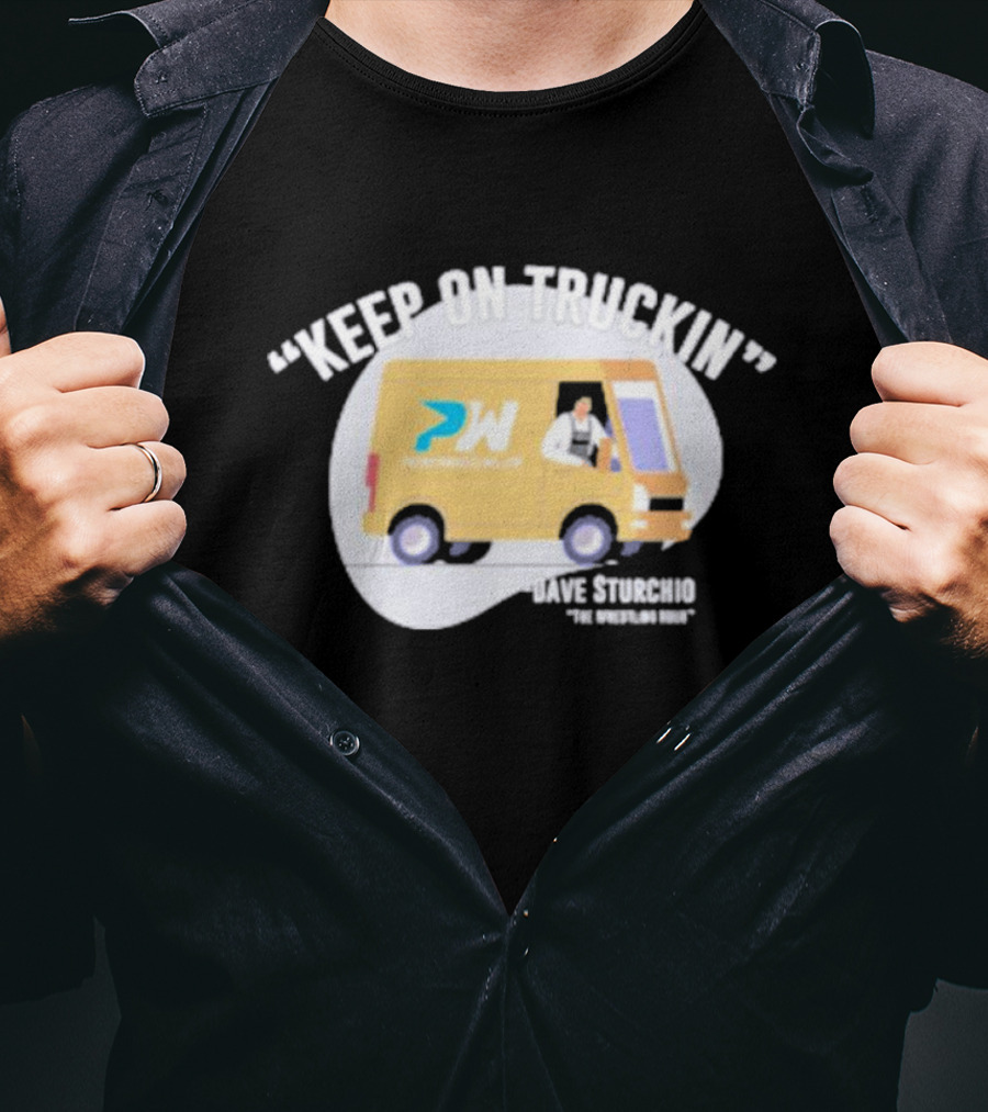 Premier Wrestling Keep On Truckin PW Dave Sturchio The Wrestling Dri T-Shirt