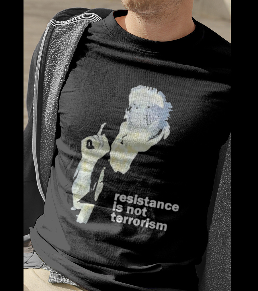 Resistance Is Not Terrorism Masked Figure T-Shirt