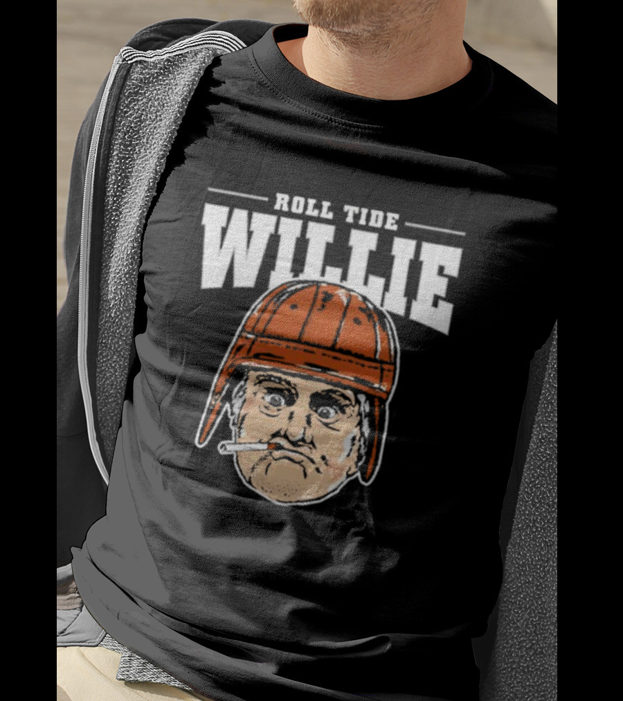 Roll Tide Willie Cartoon Helmet Face T-Shirt