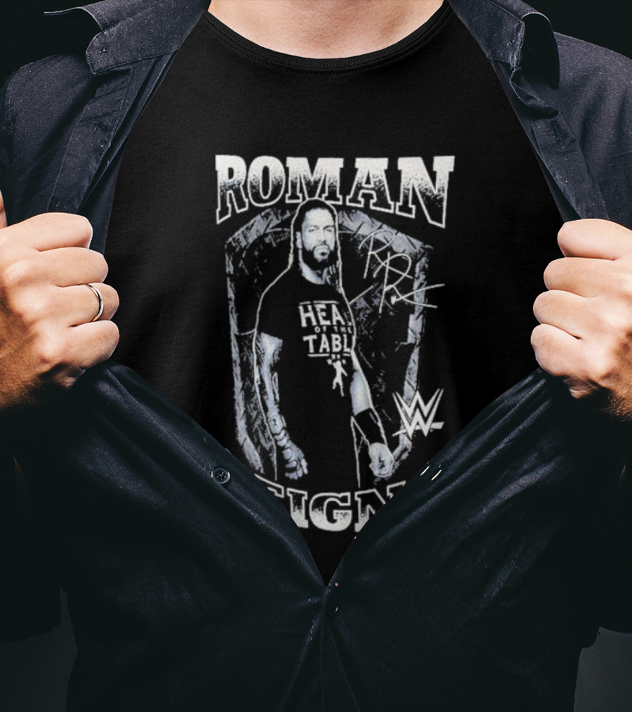 Roman Reigns Head Of The Table WWE Signature Ripple Junction T-Shirt