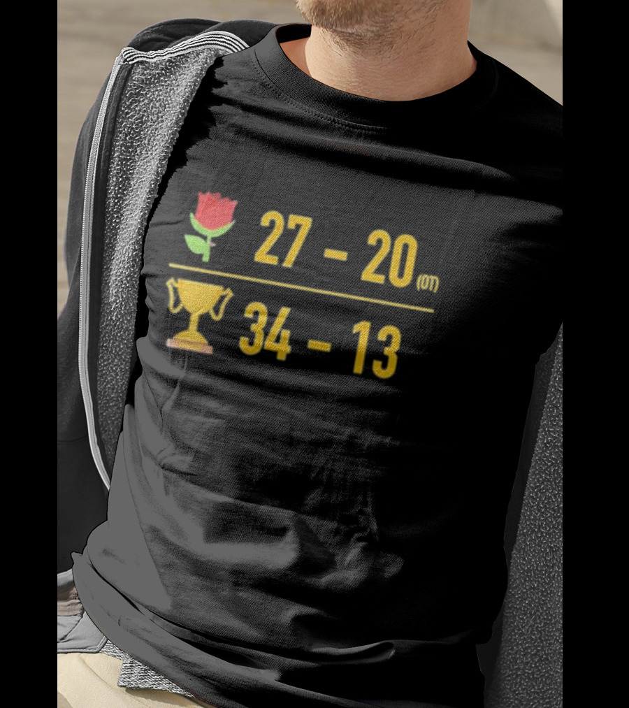 27-20 Rose OT Trophy 34-13 Triblend T-Shirt