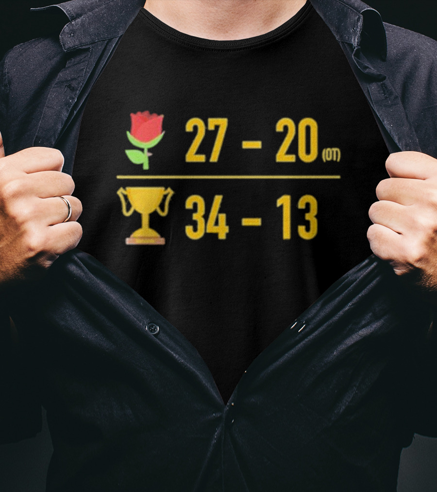 27-20 Rose OT Trophy 34-13 Triblend T-Shirt