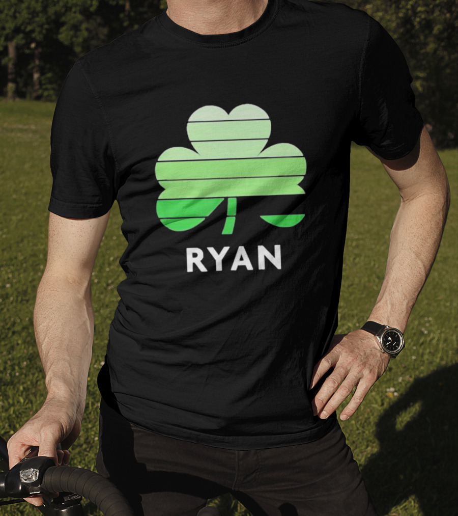 Ryan Vintage Irish Family Name With Clover T-Shirt