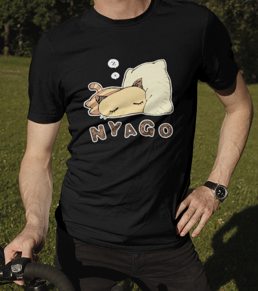 Sanrio Nyago Sleeping Cat Zzz Pillow T-Shirt